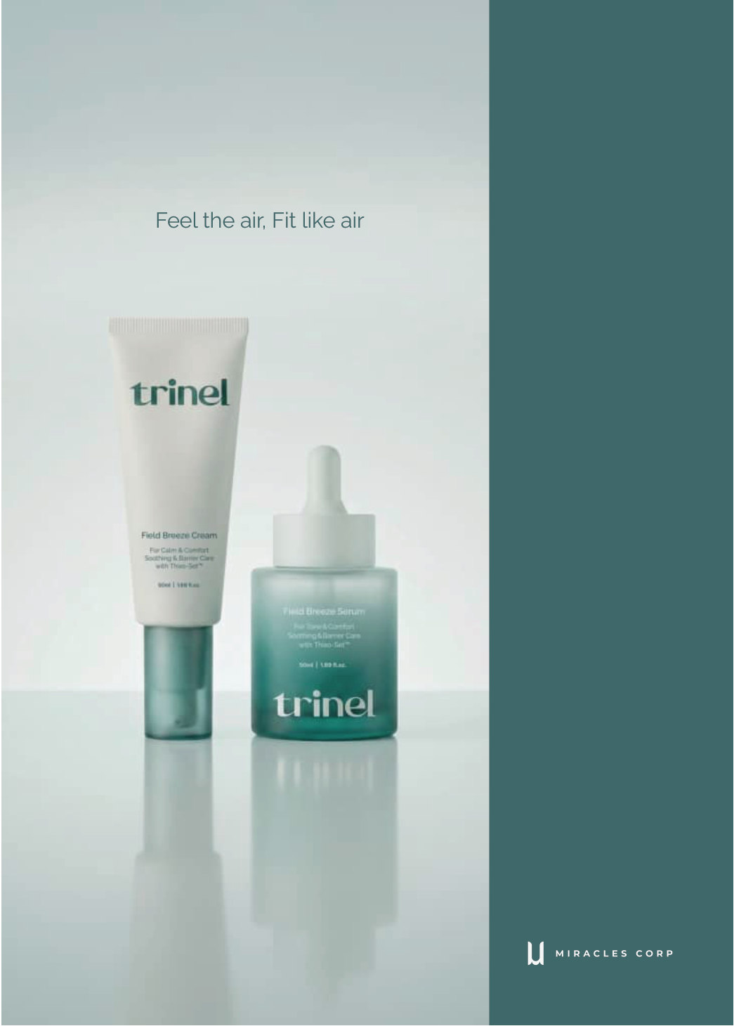 Trinel 브로셔 9페이지 — 제품 라인업